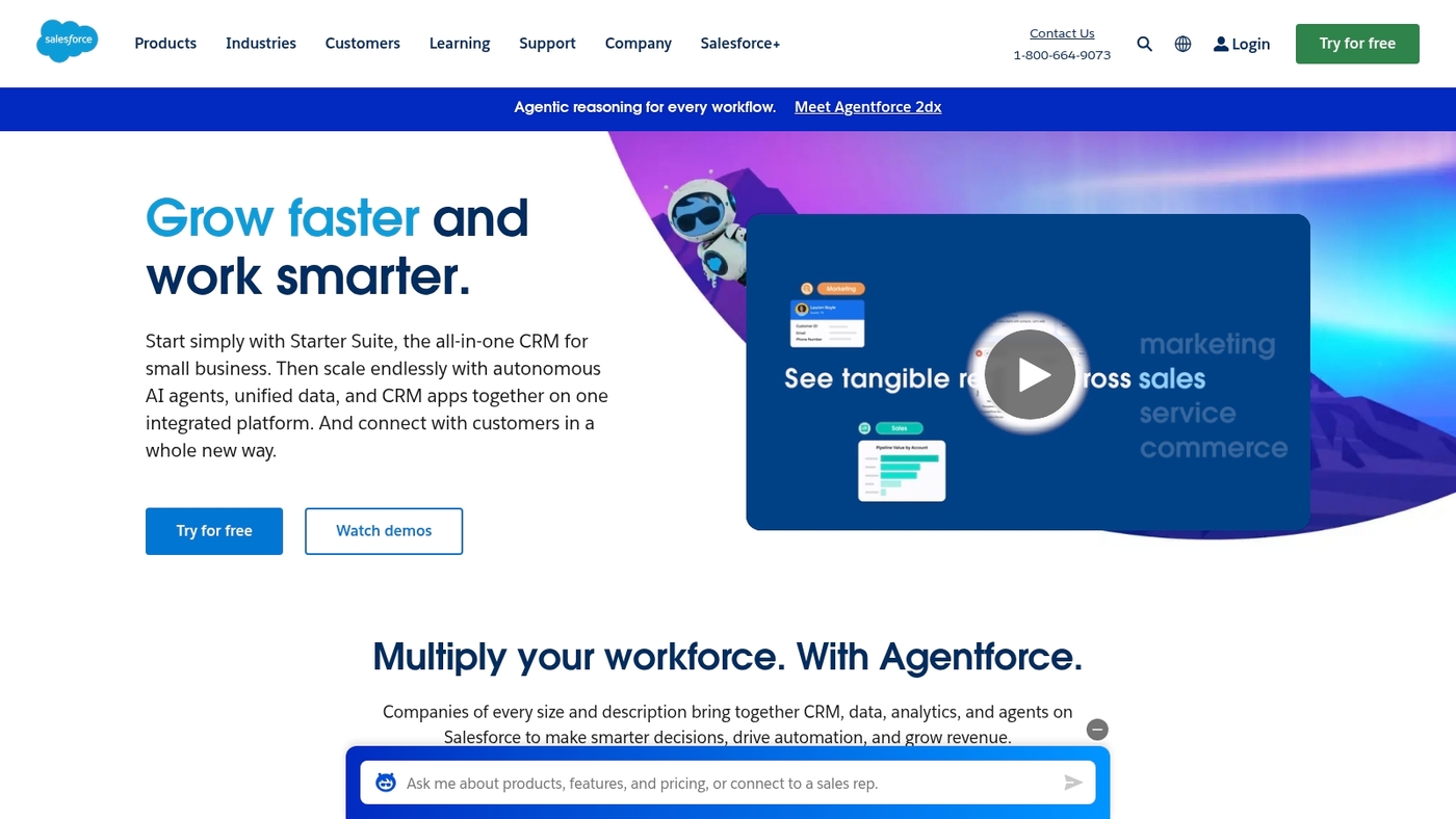 Screenshot of www.salesforce.com