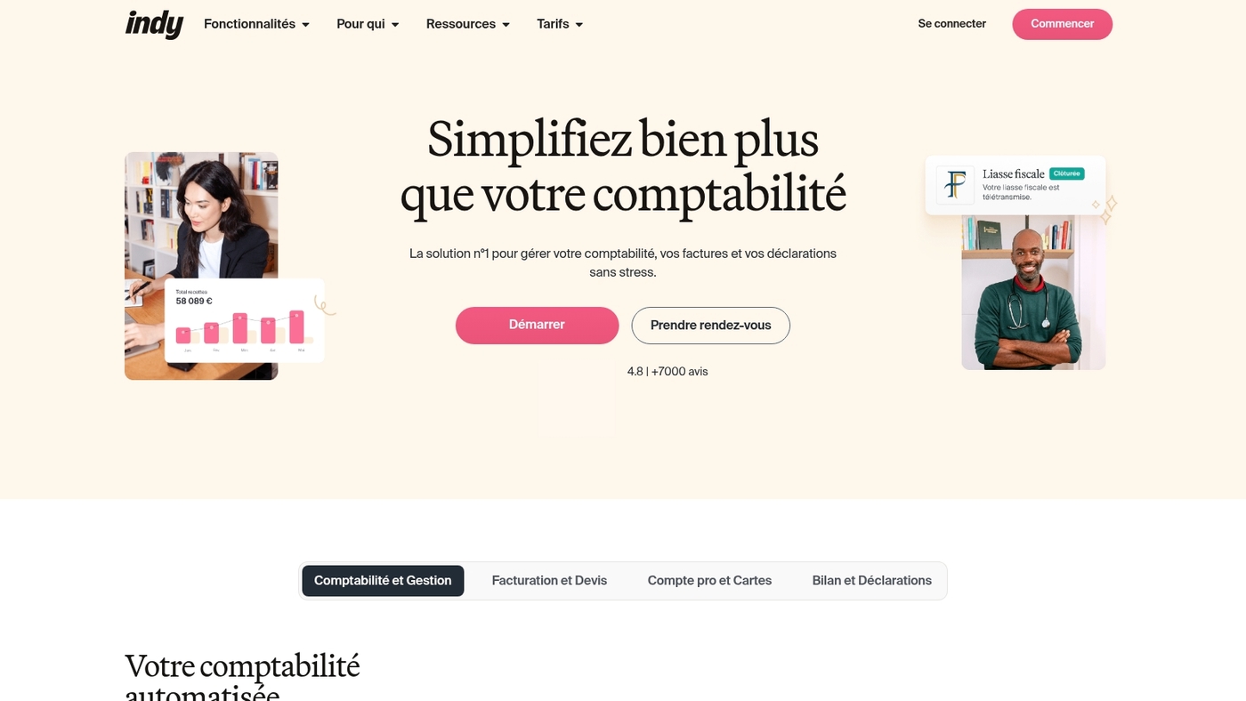 Screenshot of www.indy.fr